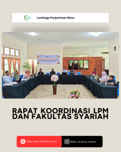 rapat koordinasi LPM dan Fakultas Syariah
